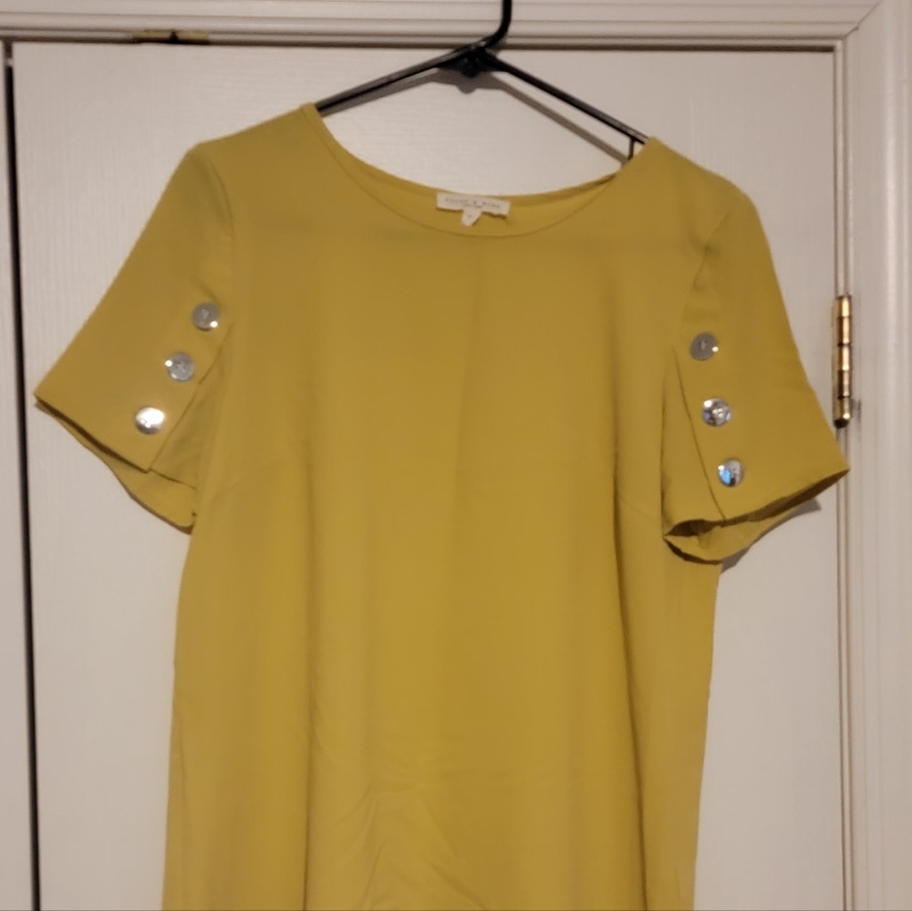 Flint & Moss lightweight blouse with silver accent buttons